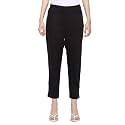 BIBA Women Cotton Slim Solid Pants