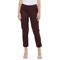 BIBA Women Cotton Slim Solid Pants