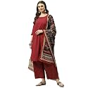 BIBA Women Cotton Straight Kurta Palazzo Suit
