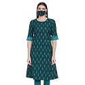 BIBA Women Cotton Straight Dyed Kurta