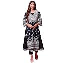 BIBA Women Cotton Straight Fit Double Layered