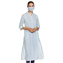 BIBA Women Cotton Straight Fit Printed Kurta