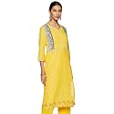 BIBA Women Cotton Straight Fit Straight Kurta