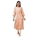 BIBA Women Cotton Straight Fit Straight Printed