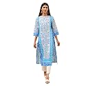 BIBA Women Cotton Straight Fit Straight Printed