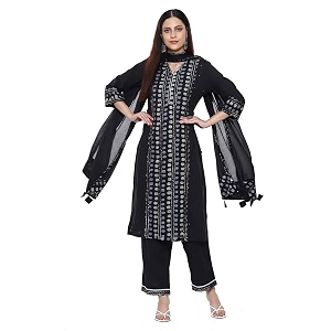 BIBA Women Cotton Straight Kurta Palazzo Suit