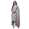 BIBA Women Cotton Straight Kurta Palazzo Suit
