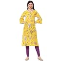 BIBA Women Cotton Straight Fit Floral Printed