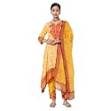 BIBA Women Cotton Straight Printed Kurta Ankle