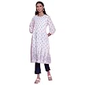 BIBA Women Cotton Straight Printed Kurta