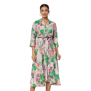 BIBA Women Fit and Flare Below the