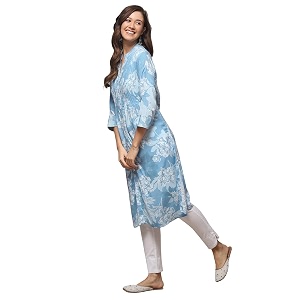 BIBA Women Rayon Regular Fit Liva Straight