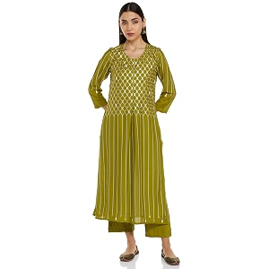 BIBA Women Kurta Suit Set