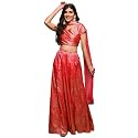 BIBA Women Cotton Blend Readymade Lehenga Set