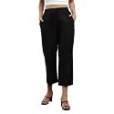BIBA Women Loose Mid Rise Rayon Palazzo