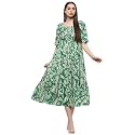 BIBA Women Maxi Cotton Tiered Dress