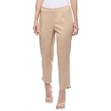 BIBA Women Cotton Slim Solid Pants