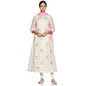 BIBA Women Poly Cotton Flared Kurta Churidar