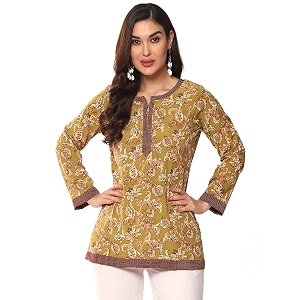 BIBA Women Art Silk Regular Fit Straight