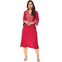 BIBA Women Polyester Regular Fit Liva Straight