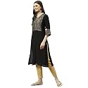 BIBA Women Polyester Regular Fit Liva Straight