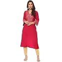 BIBA Women Polyester Regular Fit Liva Straight
