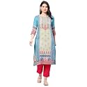 BIBA Women Polyester Straight Fit Liva Printed
