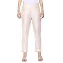 BIBA Women Polyester Slim Dyed Pants