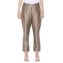 BIBA Women Polyester Slim Dyed Pants