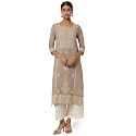 BIBA Women Polyester Straight Fit Yarndyed Kurta