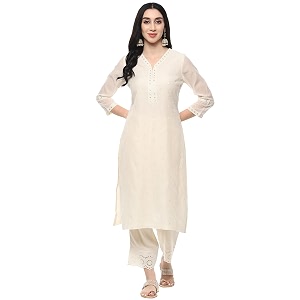 BIBA Women Polyester Regular Fit Asymmetric Kurta