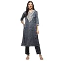 BIBA Women Polyester Straight Printed Suit Set