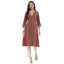 BIBA Women Printed Regular Fit Straight Kurta