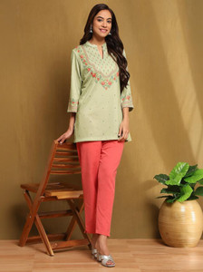 BIBA Women Printed Straight Kurta