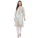 BIBA Women Rayon Straight Fit Kurta