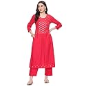 BIBA Women Rayon Flex Straight Printed Suit