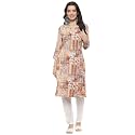 BIBA Women Rayon Straight Kurta