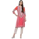 BIBA Women Rayon Straight Fit Kurta