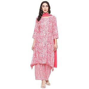 BIBA Women Rayon Straight Suit Set