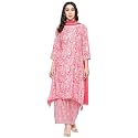 BIBA Women Rayon Straight Suit Set