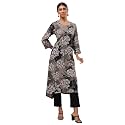BIBA Women Rayon Viscose Straight Fit Straight