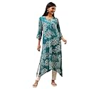BIBA Women Rayon Viscose Straight Fit Straight