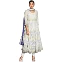 BIBA Cotton Printed Anarkali Semi-Formal Kurta With