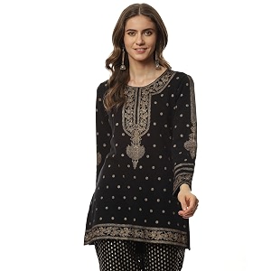 BIBA Women Polyester Blend Straight Fit Printed