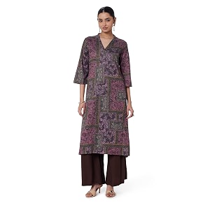BIBA Women Straight Printed Kurta