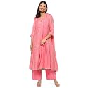 BIBA Women Cotton Blend Kalidar Kurta Palazzo