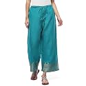 BIBA Women Straight Mid Rise Art Silk