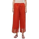 BIBA Women Straight Mid Rise Art Silk