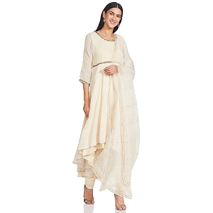 BIBA Women Viscose Anarkali Kurta Churidar Suit