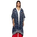BIBA Women Viscose Cotton Front Open Printed